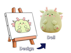 角色毛绒玩具设计转成品